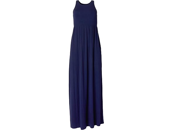 Sportoli Women (S) Maxi Dresses Solid Long -Navy