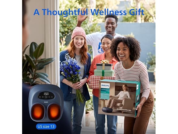 Foot Massager With Heat - Blue