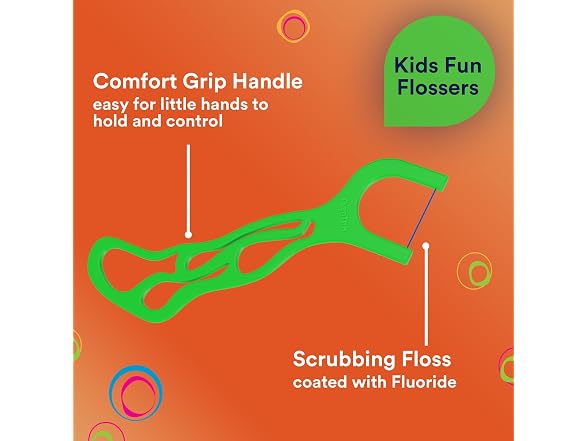 DenTek Fun Flossers Kids Floss Picks 90 Count