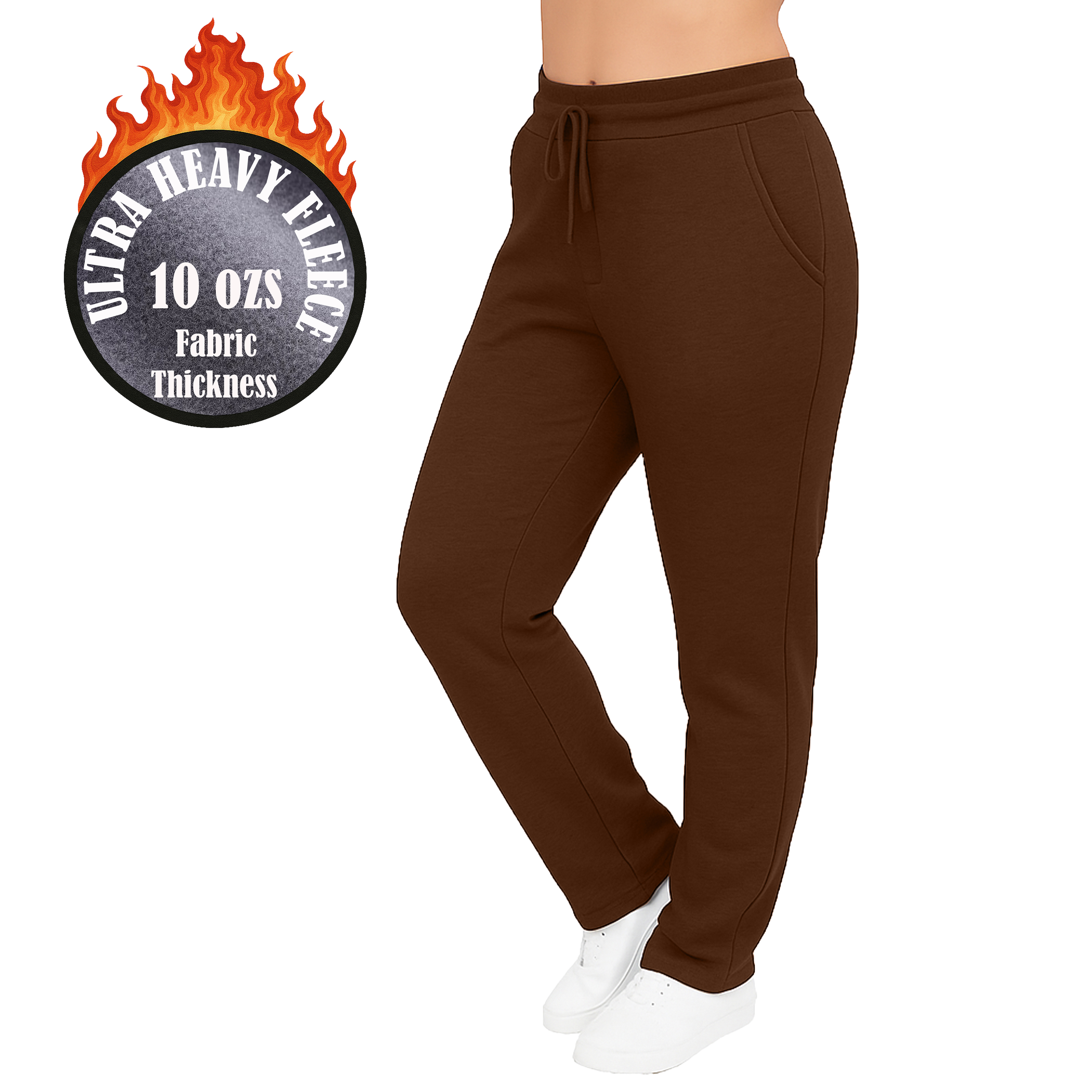 Womens Heavyweight Fleece-Lined Sweatpants (1 or 2pk) - Gallery 21