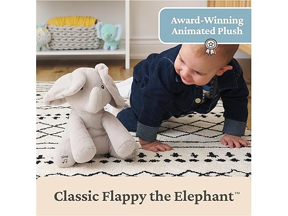 GUND Baby Peek-a-Boo Flappy Elephant Plush