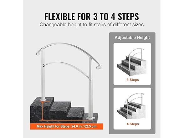 VEVOR Handrails for Outdoor Steps