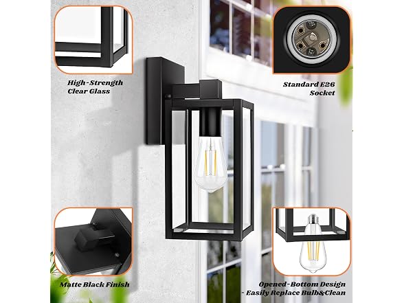 Brightever 2-Pack Wall Sconce MDVB - Gallery 3