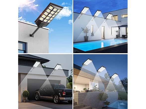 (4 Pack) Azeivk Solar Street Lights