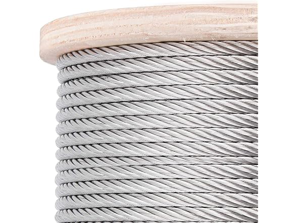 VEVOR 3/16 Inch 7x19 Stainless Steel Aircraft Cable Reel 500FT Stainle