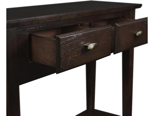 Leigh Ross Teegan Solid Wood Hall Entryway Console Table