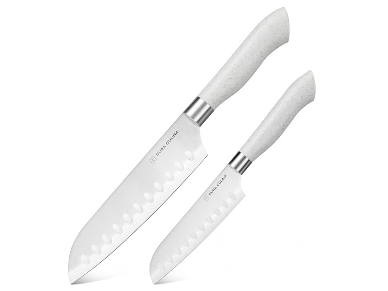 Eco-Friendly 2pc Santoku Knife Set w/ Sheaths