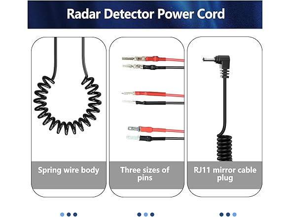 Vovucai Radar Detector Power Cord
