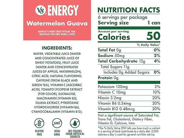 V8 Energy Watermelon Guava Energy Drink