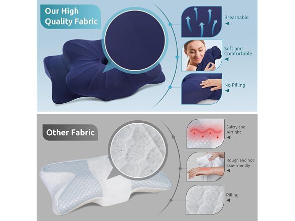 DONAMA Cervical Pillow Darkblue Standard