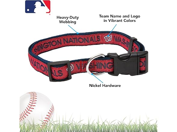 MLB Washington Nationals Licensed PET COLLAR
