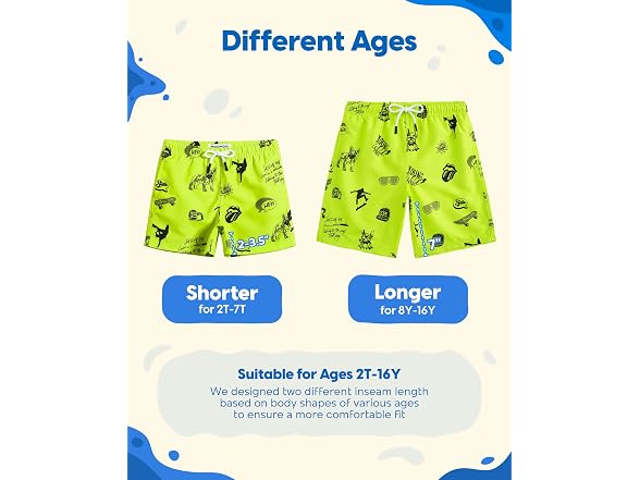 maamgic Kids (5-6 Ye) Boys Swim Trunks Toddler Swi