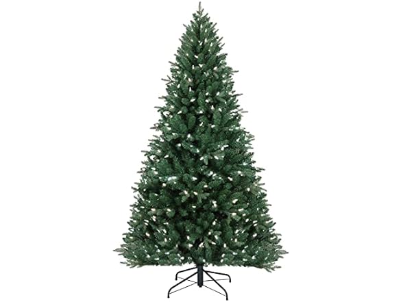 Alexa Compatible Smart Home Pre-Lit Artificial Christmas Tree