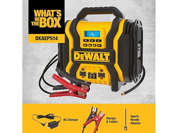 DEWALT DXAEPS14 2000 Peak Amp 12V A Power Station