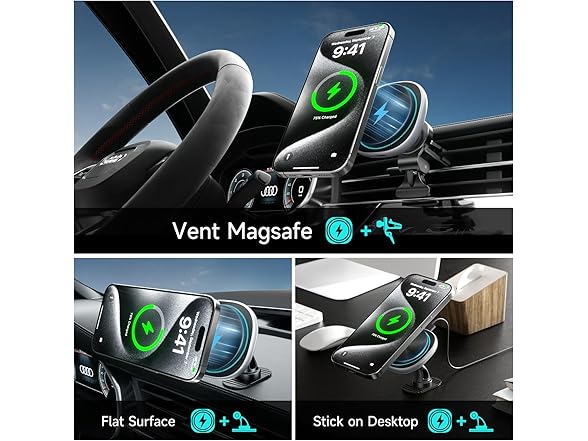 Likzest MagSafe Car Mount Charger - Gallery 6