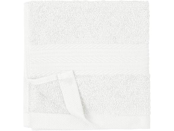 Amazon Basics Highly Absorbent Cotton Washcloths for Bathroom