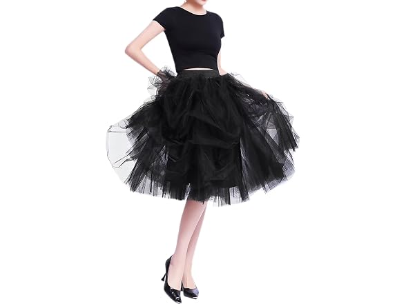 Wdpl Women (XL) Short Tulle Skirt Gathered Skirts
