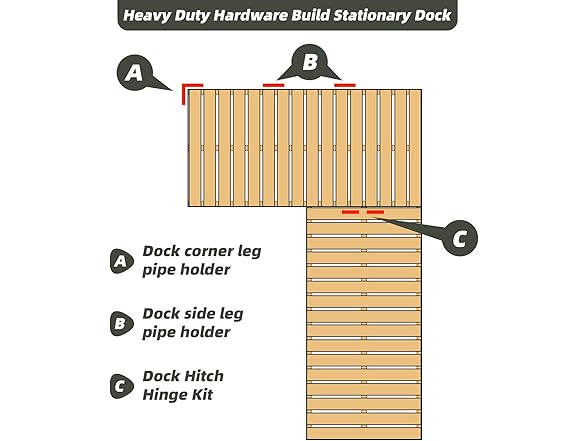 Corner Dock Leg Pipe Holder