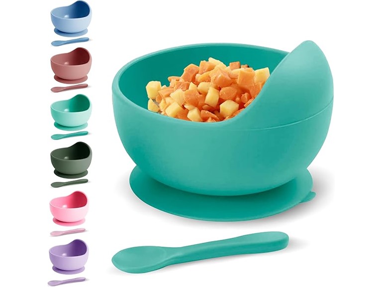 3 Pack Baby Suction Bowls with Spoon