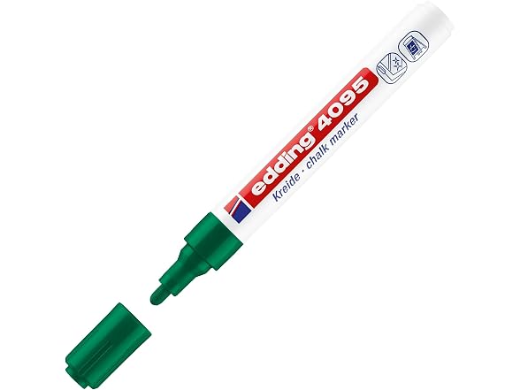 edding 4095 Chalk Marker - Green (Box of 10)