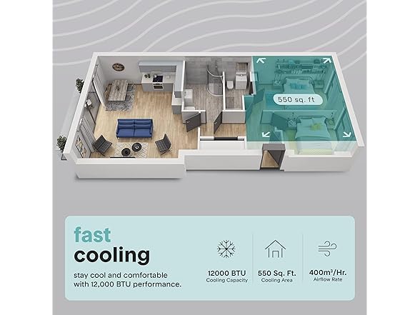 SereneLife 12000BTU Portable AC