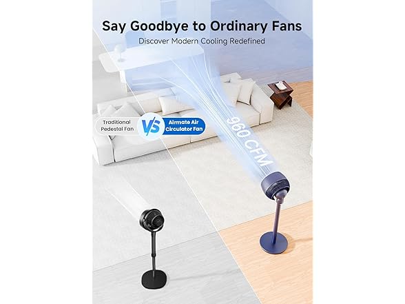 AIRMATE Standing Fan for Bedroom