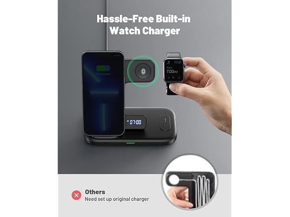 INIU 15W 3 in 1 Wireless Charging Station