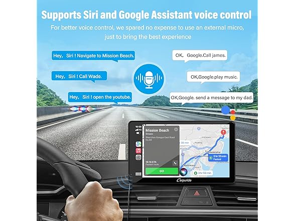 7" CarPlay Screen w/ GPS & Bluetooth