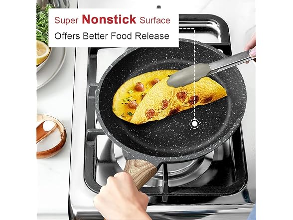 Caannasweis Nonstick Granite Frying Pan Pan,
