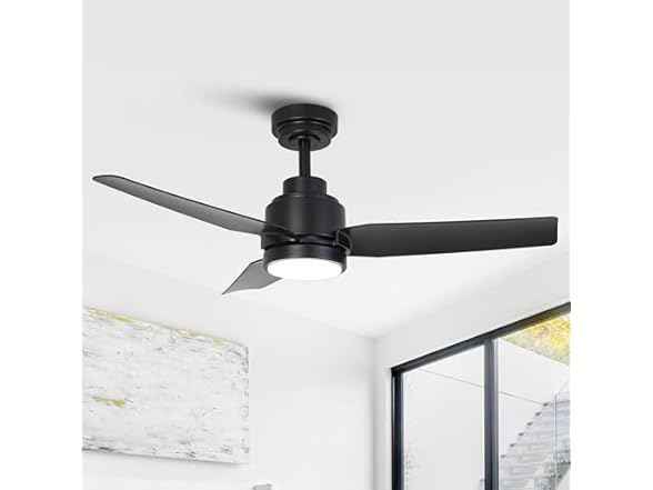 Parrot Uncle VZA01A116BK 42 Inch Black Ceiling Fan