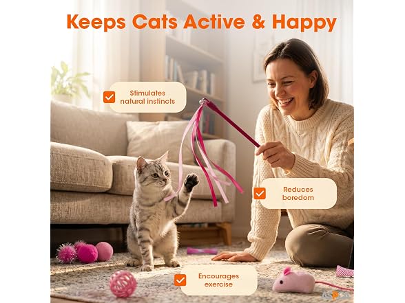 ASPCA 15-Piece Cat Toy Variety Pack