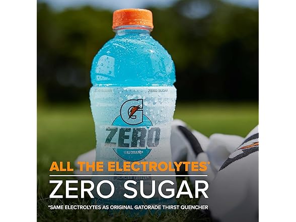 12PK Gatorade Zero Thirst Quencher Sports Drink Cool Blue