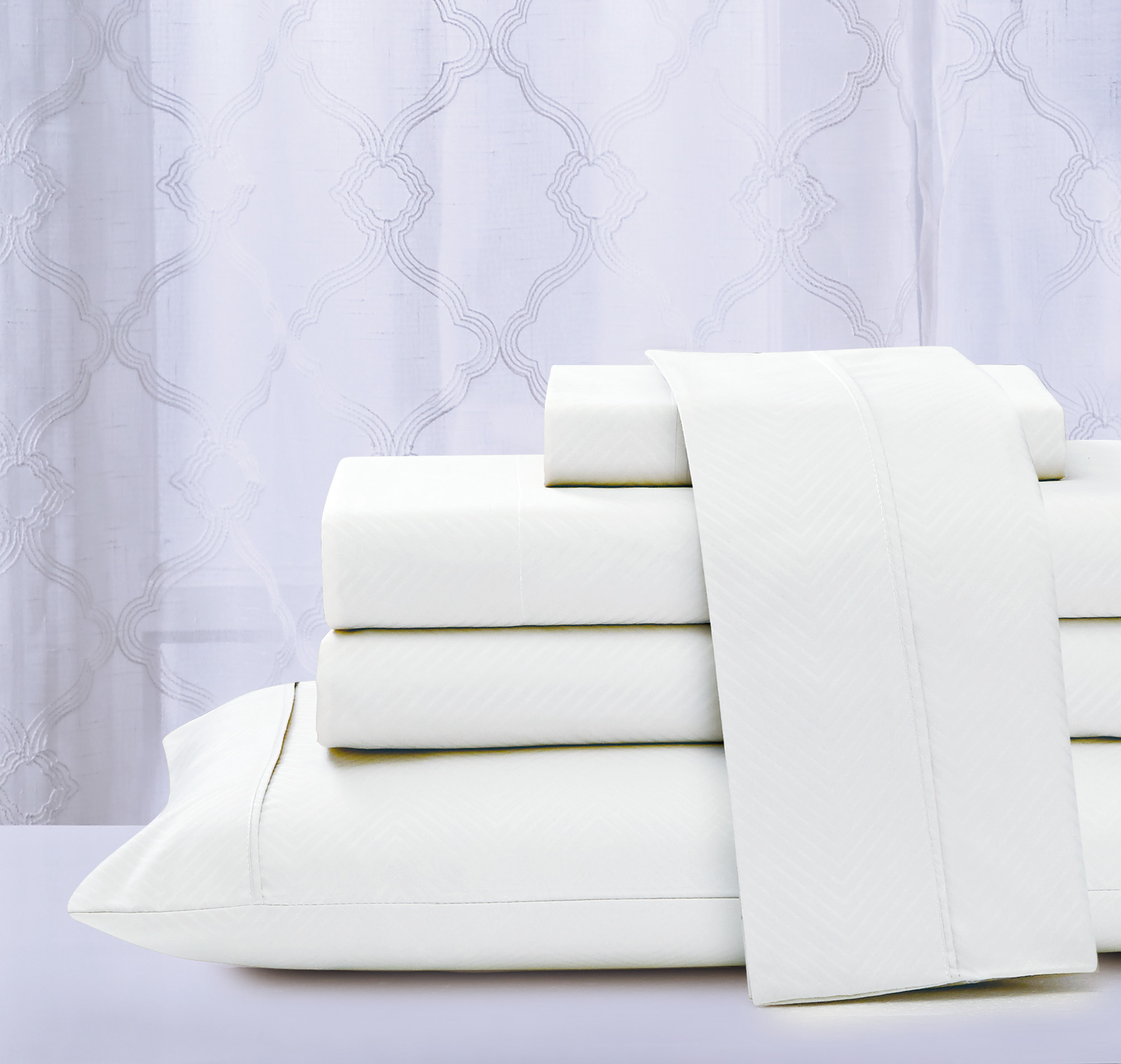 Rayon From Bamboo 4pc Chevron Sheet Set - Gallery 10