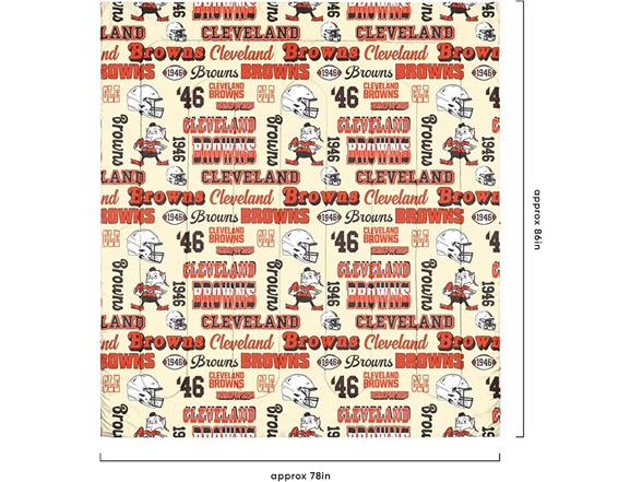 CLEVELAND BROWNS Retro Bed in a Bag Full Set