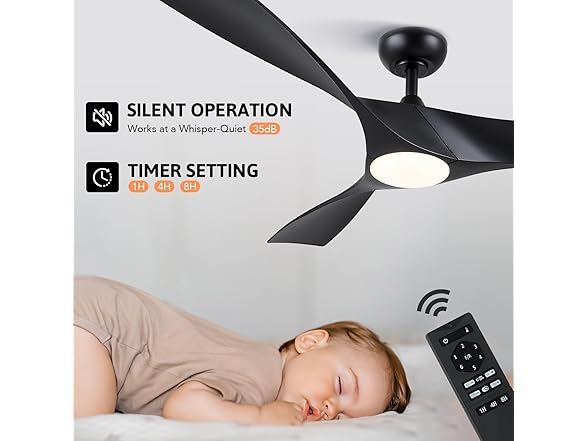 VONLUCE 52In Modern Ceiling Fan