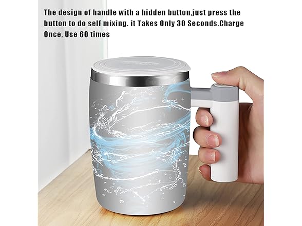 Rechargeable Self Stirring Mug