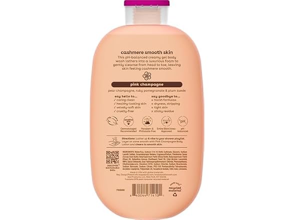 eos Cashmere Body Wash Pink Champagne