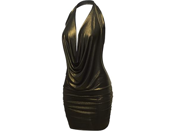 Made By Emma Women (M) Sexy Halter Neck Mini Dress