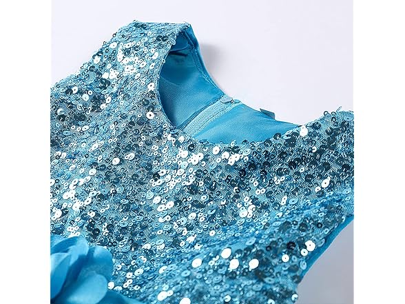 Super Fairy Girls (4-5T) Flower Sequin Mesh Dress