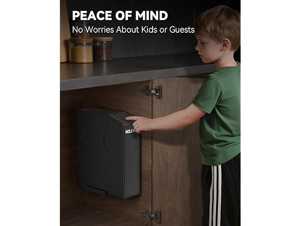 HOLEWOR Slider Bedside Pistol Safe