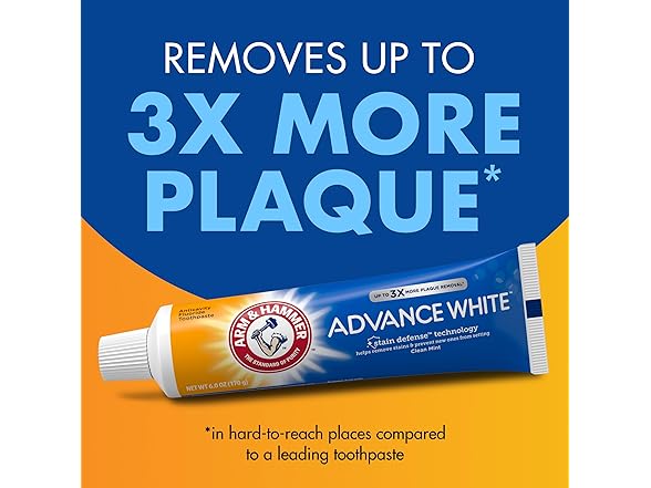 4PK ARM & HAMMER Advance White Toothpaste