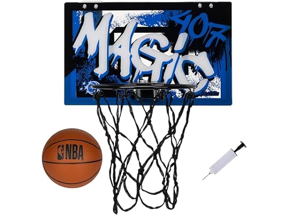 Franklin Sports NBA Orlando Magic Over The Door Basketball Hoop