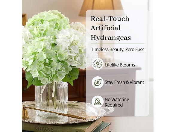 NINTYNINE Hydrangea Artificial Flower 4pc