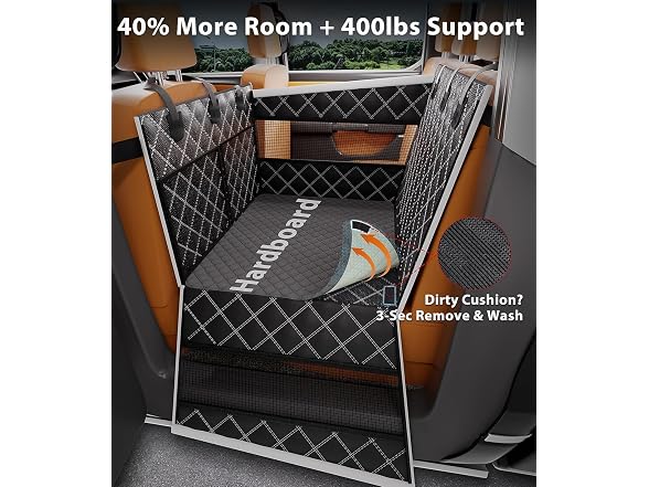 Doglike Dog Car Seat Cover for Back Seat