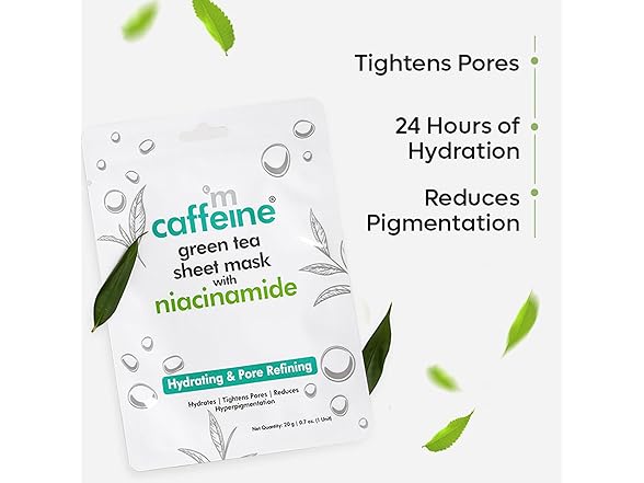 mCaffeine Green Tea Sheet Mask