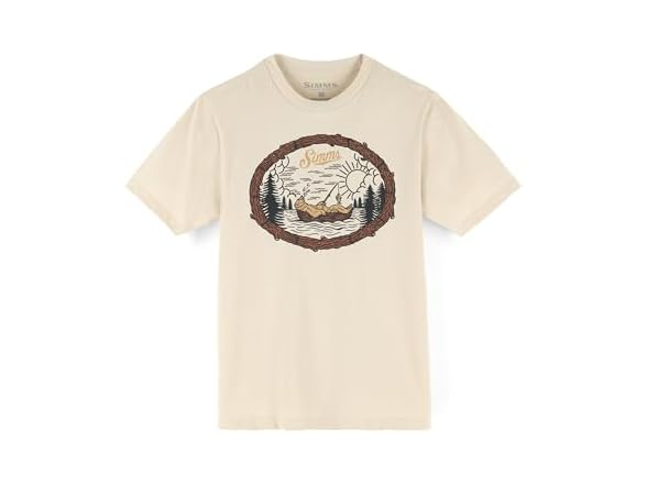 Simms Men's (S) Lazy Bear T-Shirt Natural S