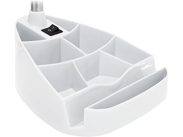 Simple Designs Simple Designs LD1067-WHT Compartmental Desk 
