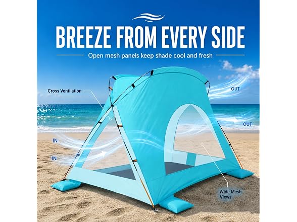 Etto UPF50+ Portable Beach Tent Canopy