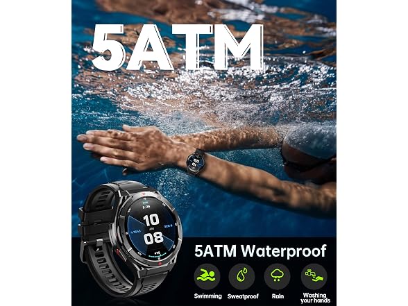 OUKITEL GPS and Bluetooth Military Smart Watch