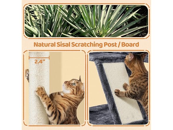 Topeakmart 57 inches Multi-Level Cat Tree Cat